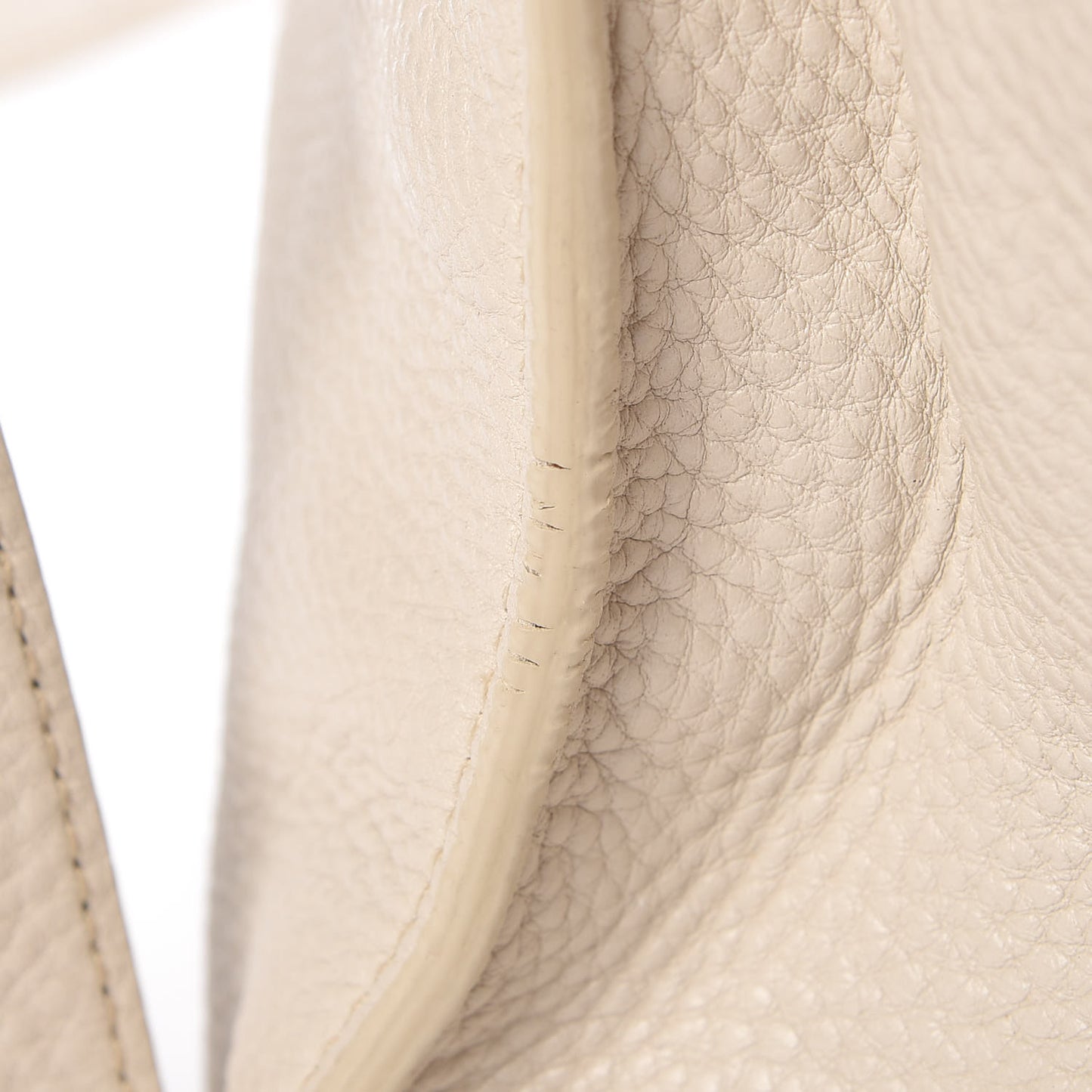 Vitello Daino Shopping Tote White