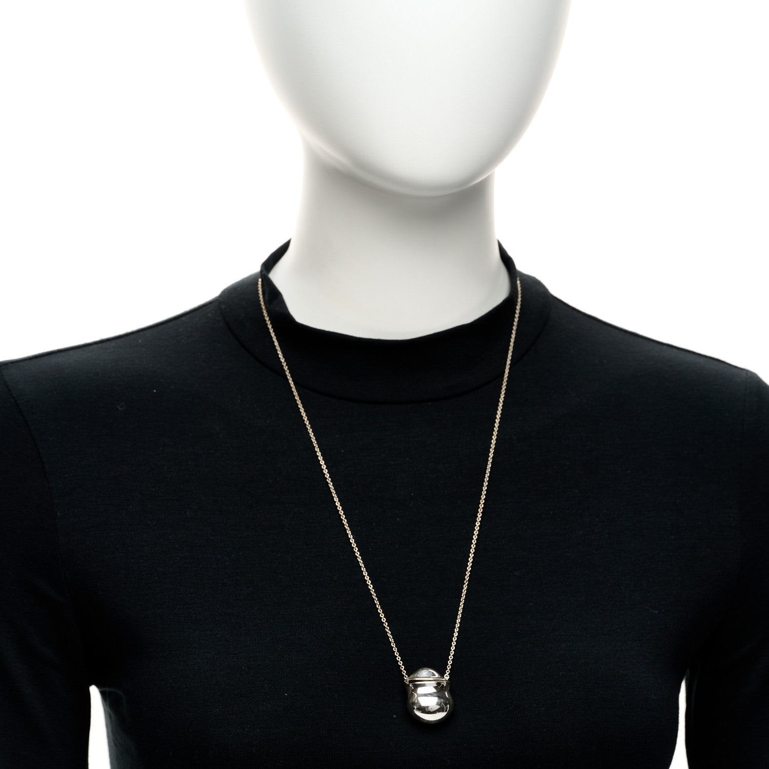 Tiffany Sterling Silver Elsa Peretti Bottle Inro Pendant Necklace 2 of 4