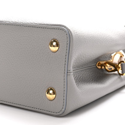 Louis Vuitton Taurillon Capucines MM Steeple Gray 10 of 10