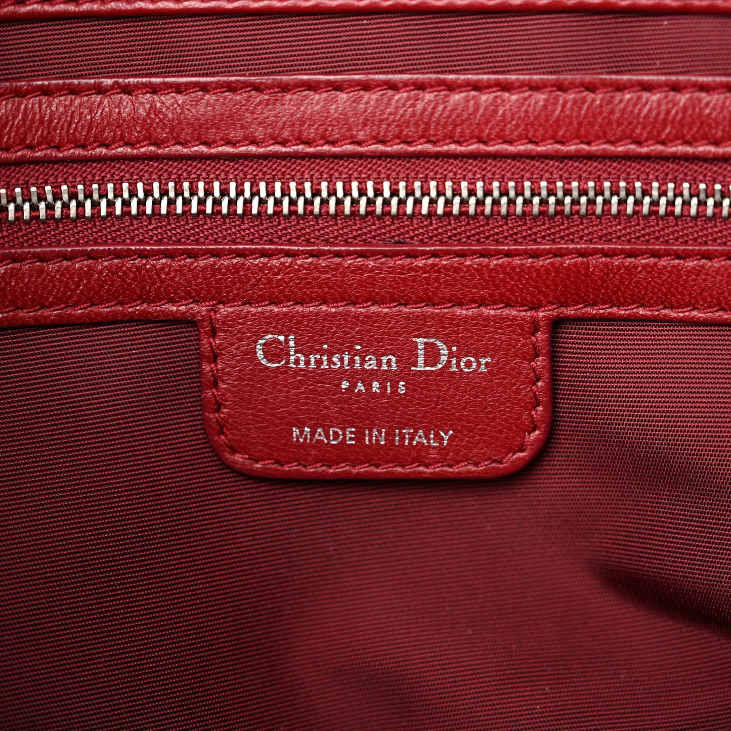 Lambskin Cannage Ruffle New Lock Flap Red