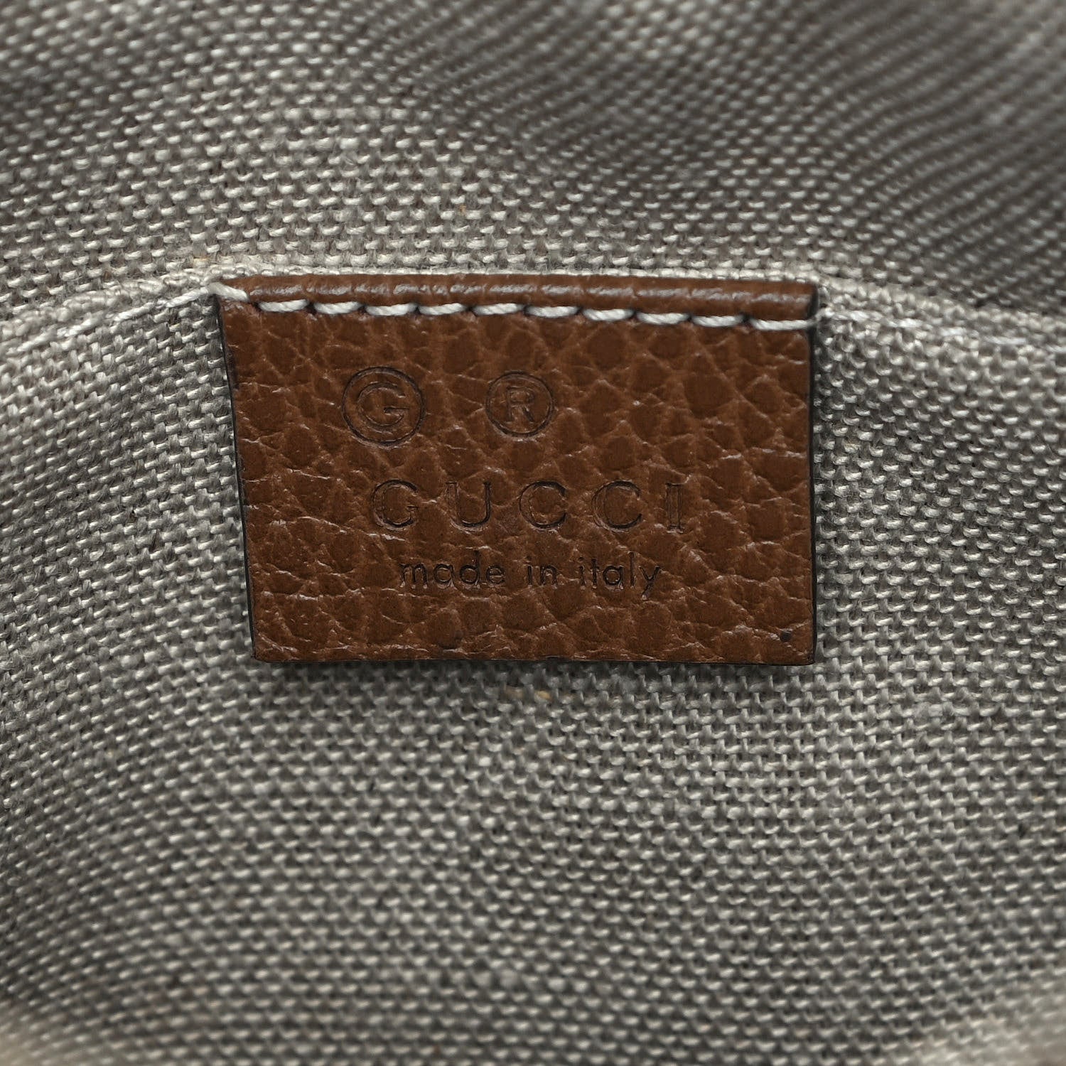 Gucci Monogram Mini Bree Messenger Bag Beige Tabacco 6 of 12