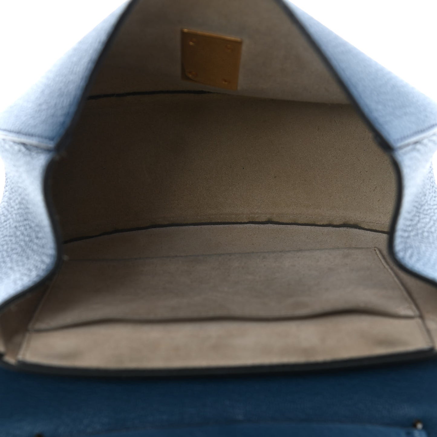 Grained Lambskin Mini Drew Shoulder Bag Factory Blue