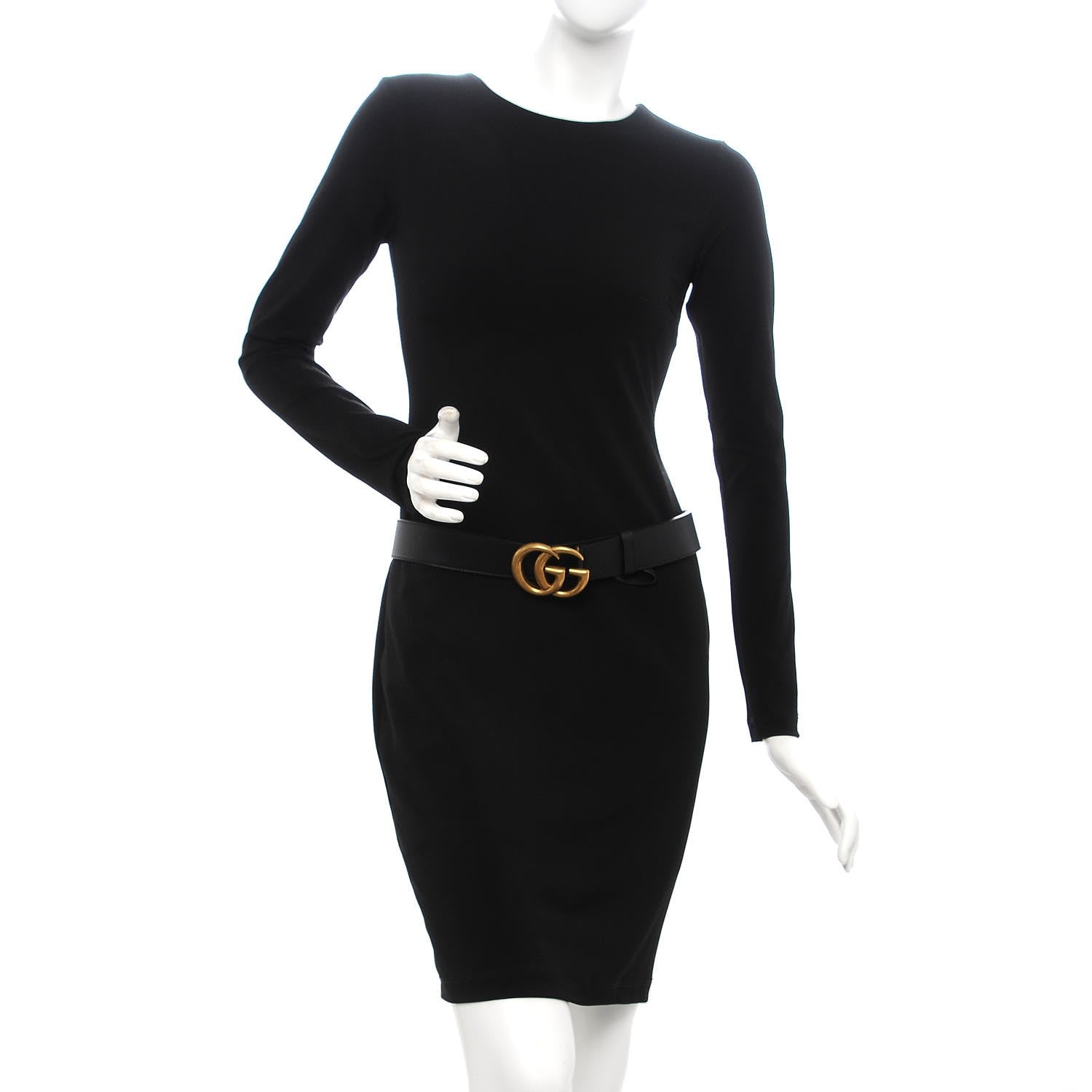 Gucci Calfskin Double G 40mm Belt 85 34 Black 2 of 6