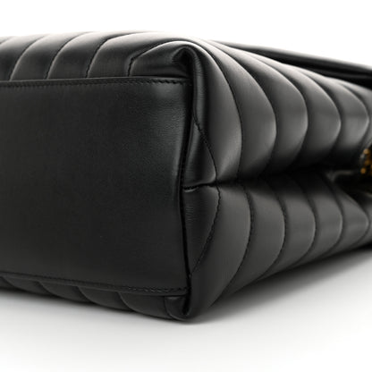 Saint Laurent Calfskin Y Quilted Monogram Medium Loulou Chain Satchel Black 10 of 10