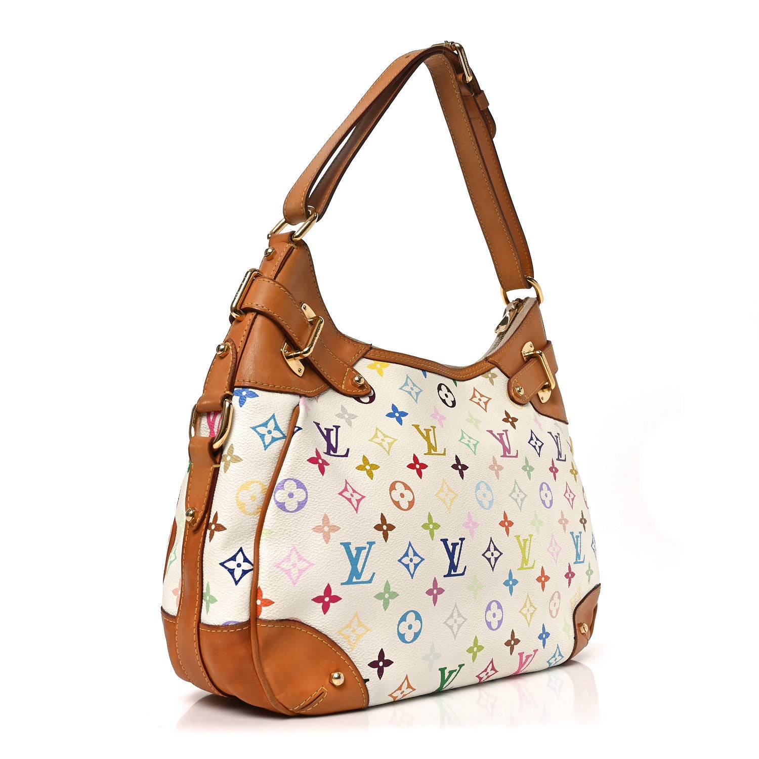 Louis Vuitton Monogram Multicolor Greta White 2 of 8