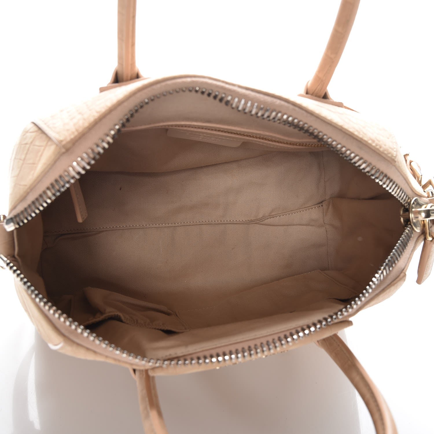 Givenchy Nubuck Crocodile Embossed Small Antigona Beige 5 of 8