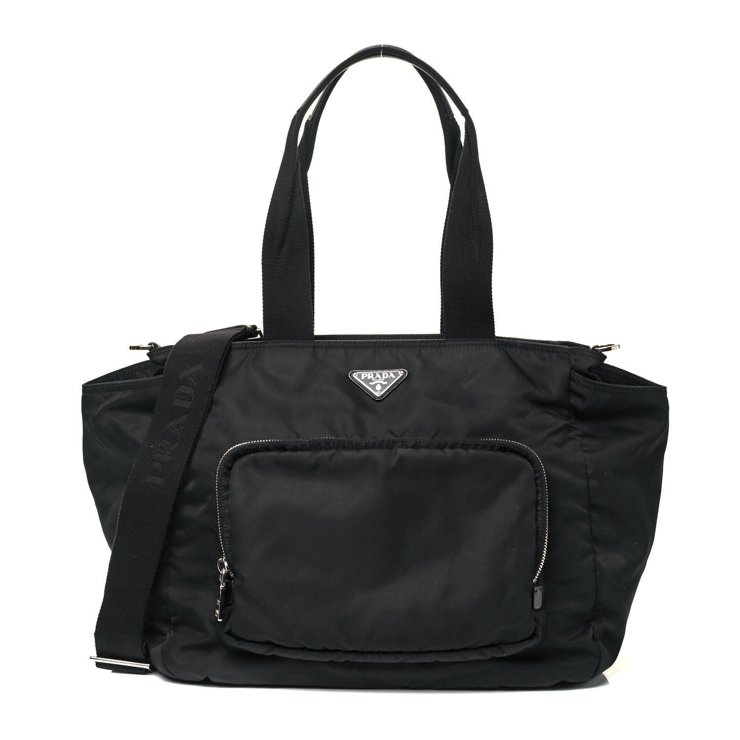 Nylon Vela Baby Bag Black