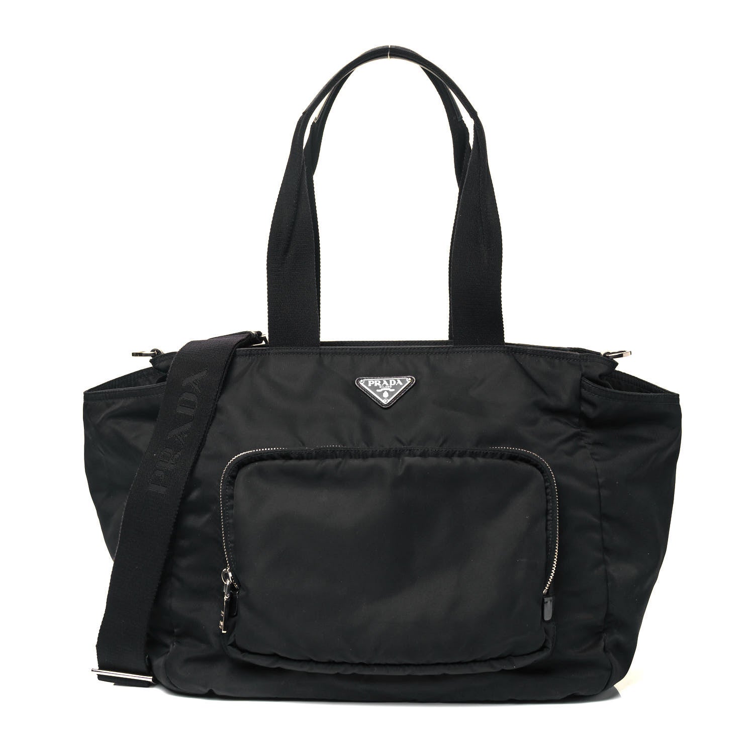 Prada Nylon Vela Baby Bag Black 1 of 8