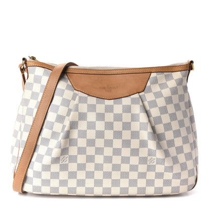 Louis Vuitton Damier Azur Siracusa MM 2 of 12