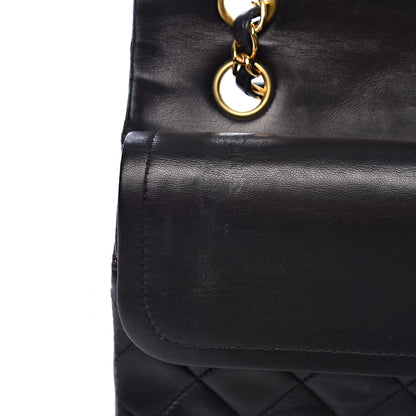 Chanel Lambskin Quilted Medium Double Flap Black 10 of 15