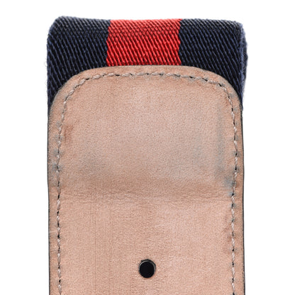Gucci Canvas Web Interlocking G Belt 100 40 Navy 5 of 6