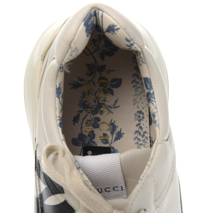 Gucci X MLB Calfskin NY Yankees Mens Rhyton Sneakers 9 Mystic White 7 of 10