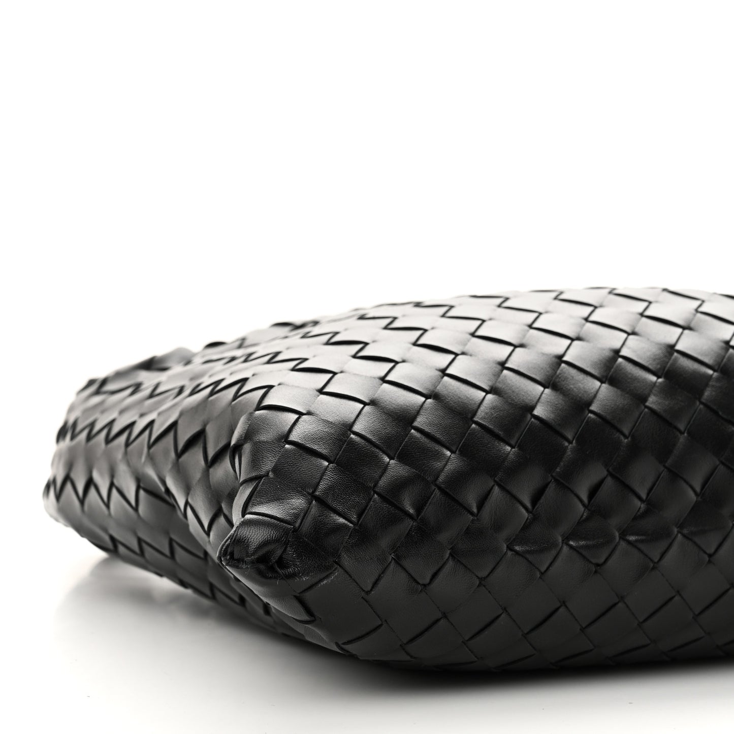 Calfskin Intrecciato Small Hop Black