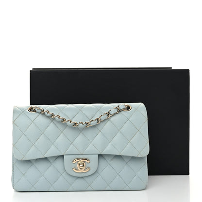 Chanel Caviar Quilted Small Double Flap Light Blue 11 of 11
