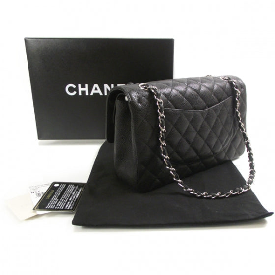 Chanel Caviar Quilted Medium Double Flap Black 3 of 11