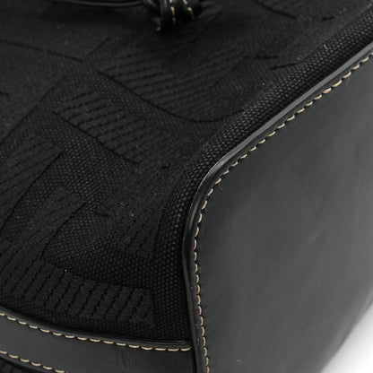 Fendi Canvas Vitello King F is Fendi FF Embroidered Mini Mon Tresor Bucket Bag Black 12 of 12
