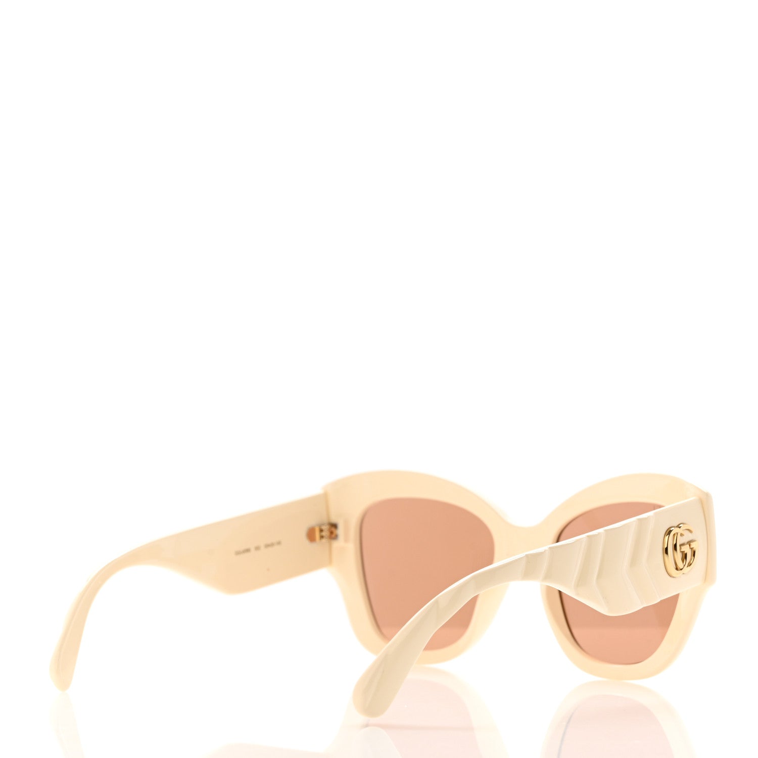 Gucci Acetate GG Butterfly Sunglasses GG0808S Ivory 4 of 8