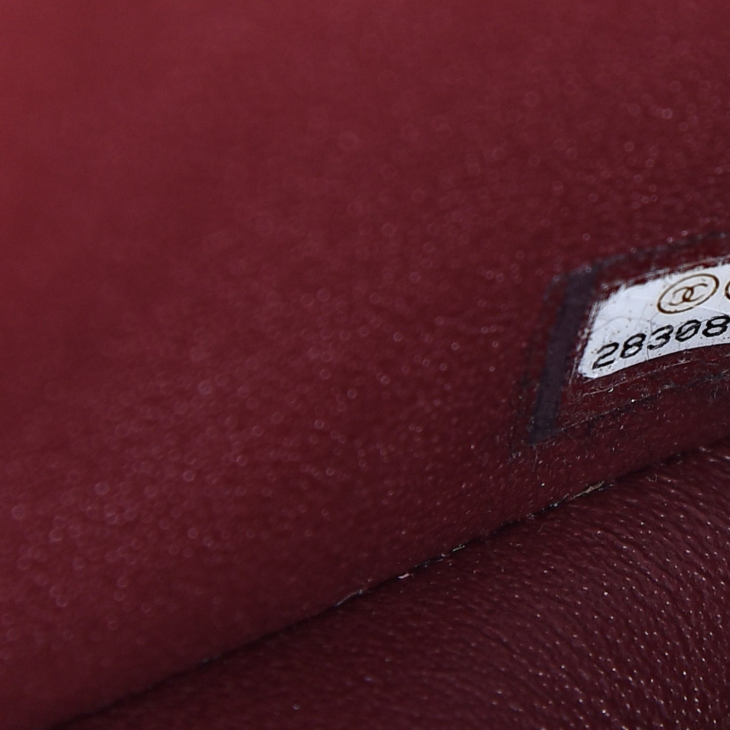 Lambskin Quilted Mini Rectangular Flap Burgundy