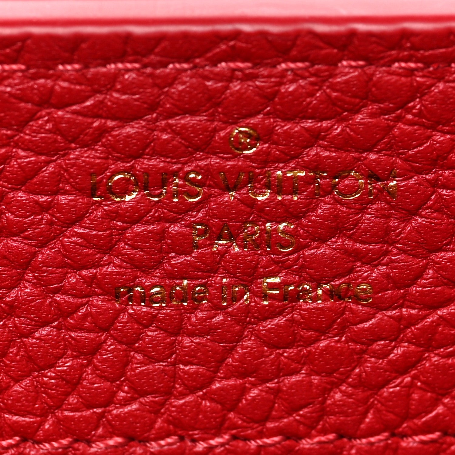 Louis Vuitton Taurillon Mini Capucines Scarlet 6 of 8