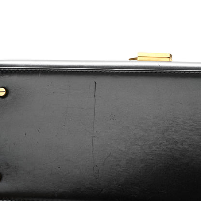 Saint Laurent Smooth Calfskin Medium Classic Monogram Cassandra Top Handle Black Rouge Legion 12 of 17