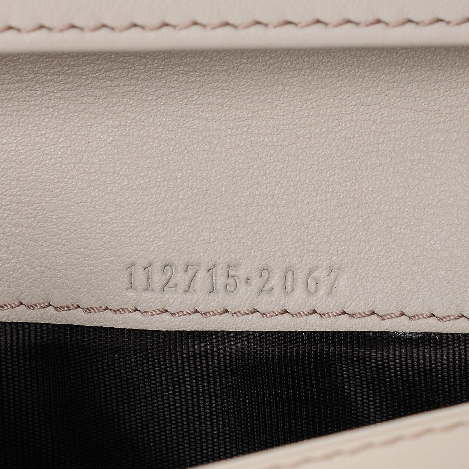 Gucci Guccissima Margaux Calfskin Metal Bar Continental Flap Wallet Mystic White 10 of 10