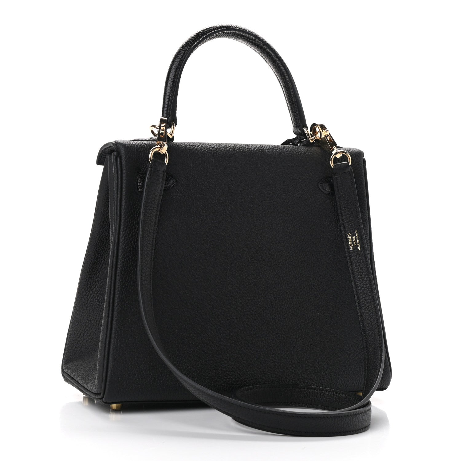 Hermes Togo Lizard Kelly Retourne Touch 25 Black 3 of 12
