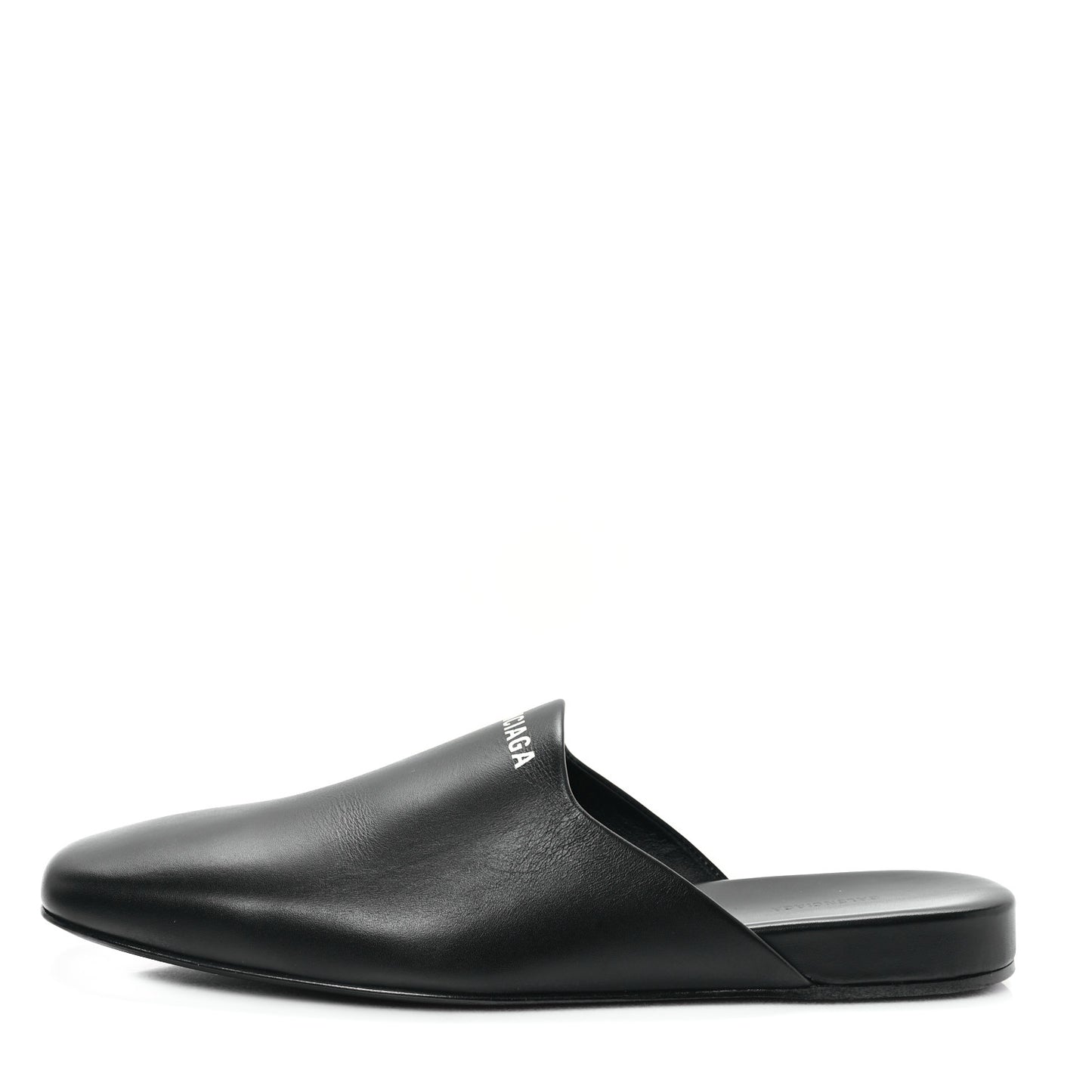 Soft Calfskin Flat Cosy BB Mule Slides 37.5 Black