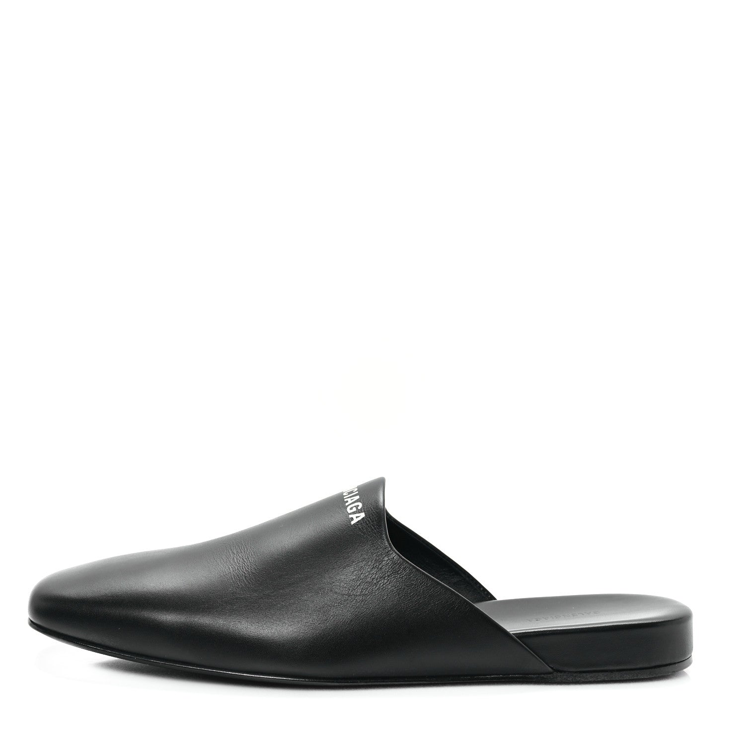 Balenciaga Soft Calfskin Flat Cosy BB Mule Slides 37.5 Black 1 of 10