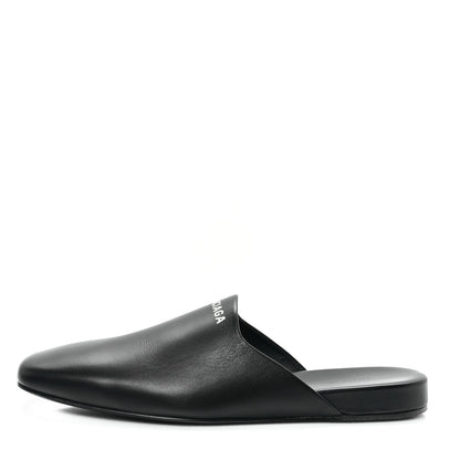 Balenciaga Soft Calfskin Flat Cosy BB Mule Slides 37.5 Black 1 of 10