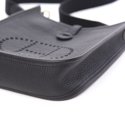 Hermes Taurillon Clemence Evelyne TPM Black 8 of 10