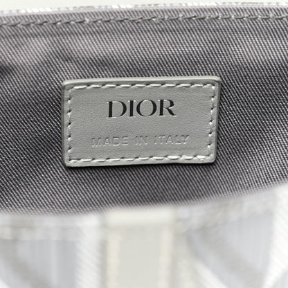 Christian Dior Coated Canvas CD Diamond Mens Mini Saddle Bag Grey 6 of 8
