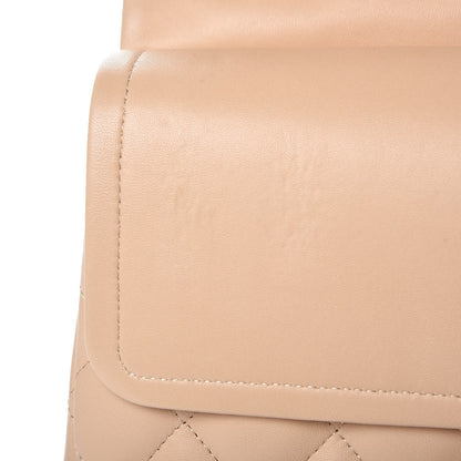 Chanel Lambskin Quilted Jumbo Double Flap Beige Clair 8 of 15