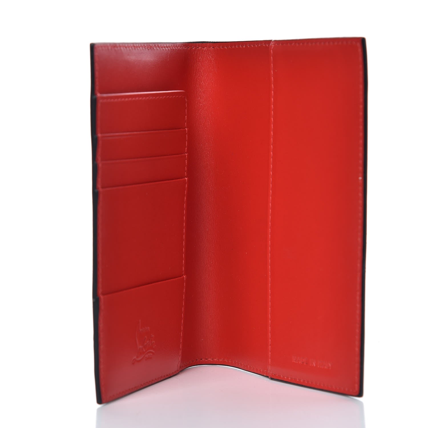 Christian Louboutin CHRSTIAN LOUBOUTIN Patent Calfskin Loubipass Trash-Print Passport Holder Multi 5 of 8