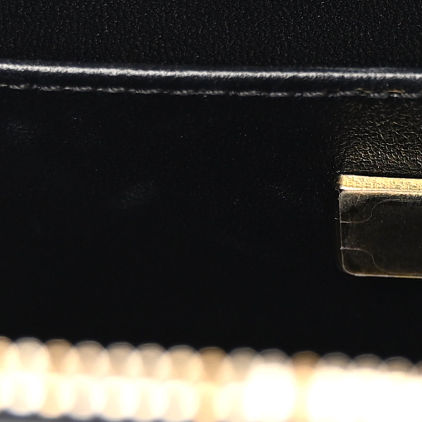 Calfskin Quilted Studded Square Vanity Case Black