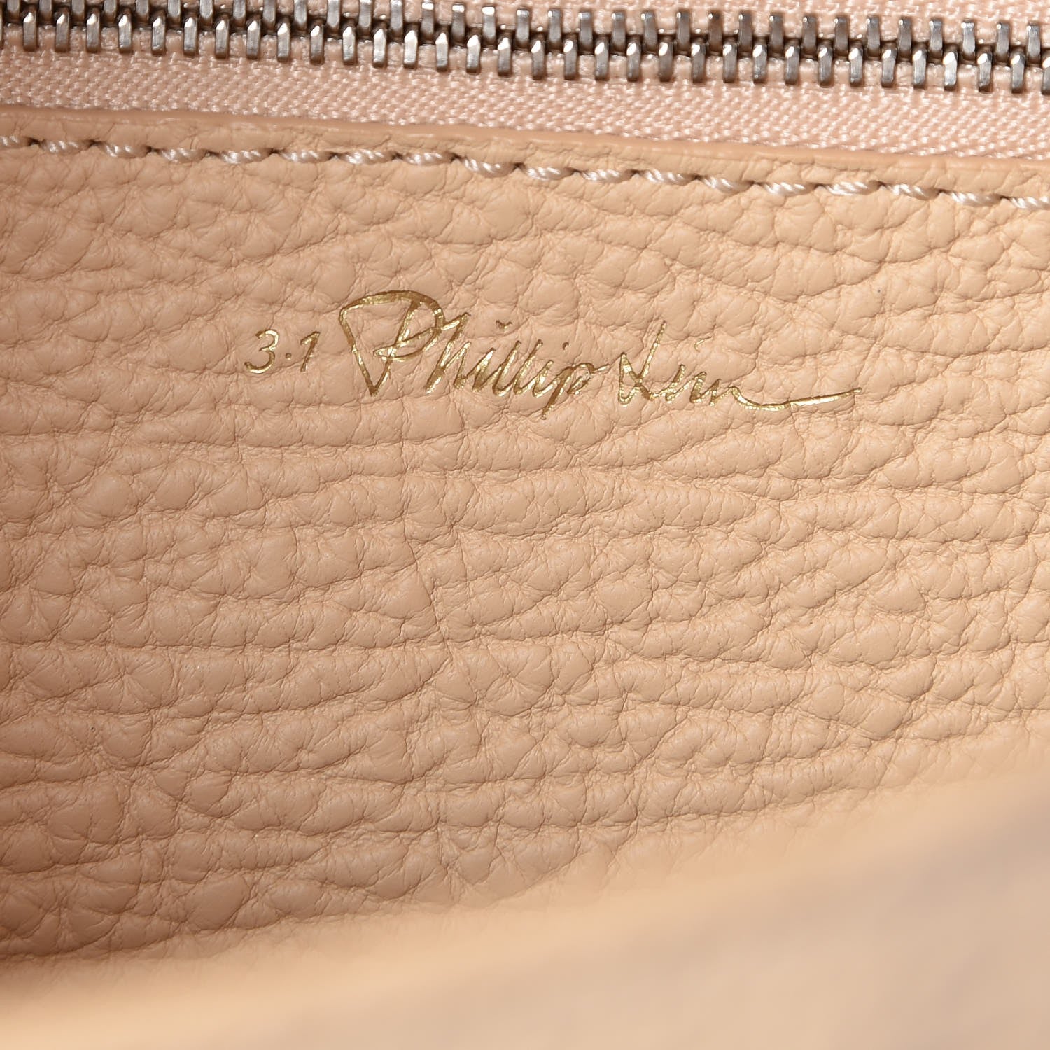 3.1 Phillip Lim 3.1 Textured Calfskin Medium Pashli Satchel Buff 6 of 7