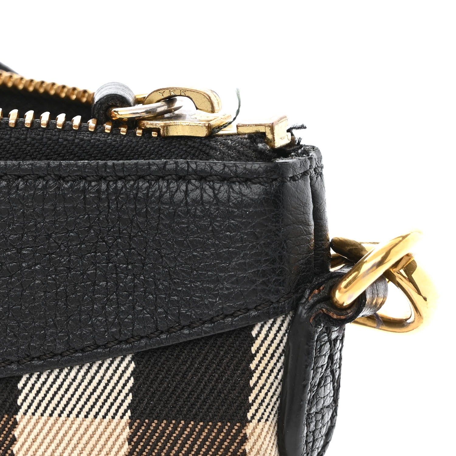 Burberry House Check Derby Peyton Crossbody Clutch Bag Black 15 of 16