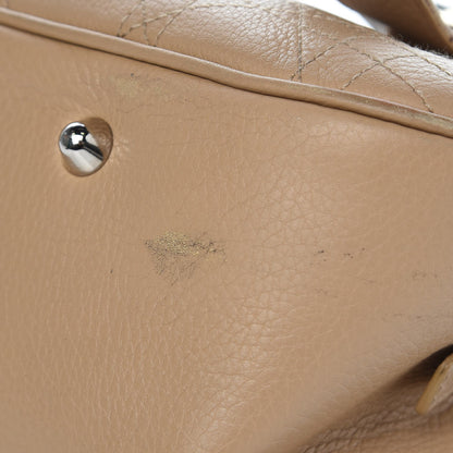 Christian Dior Calfskin Cannage Handbag Camel 18 of 20