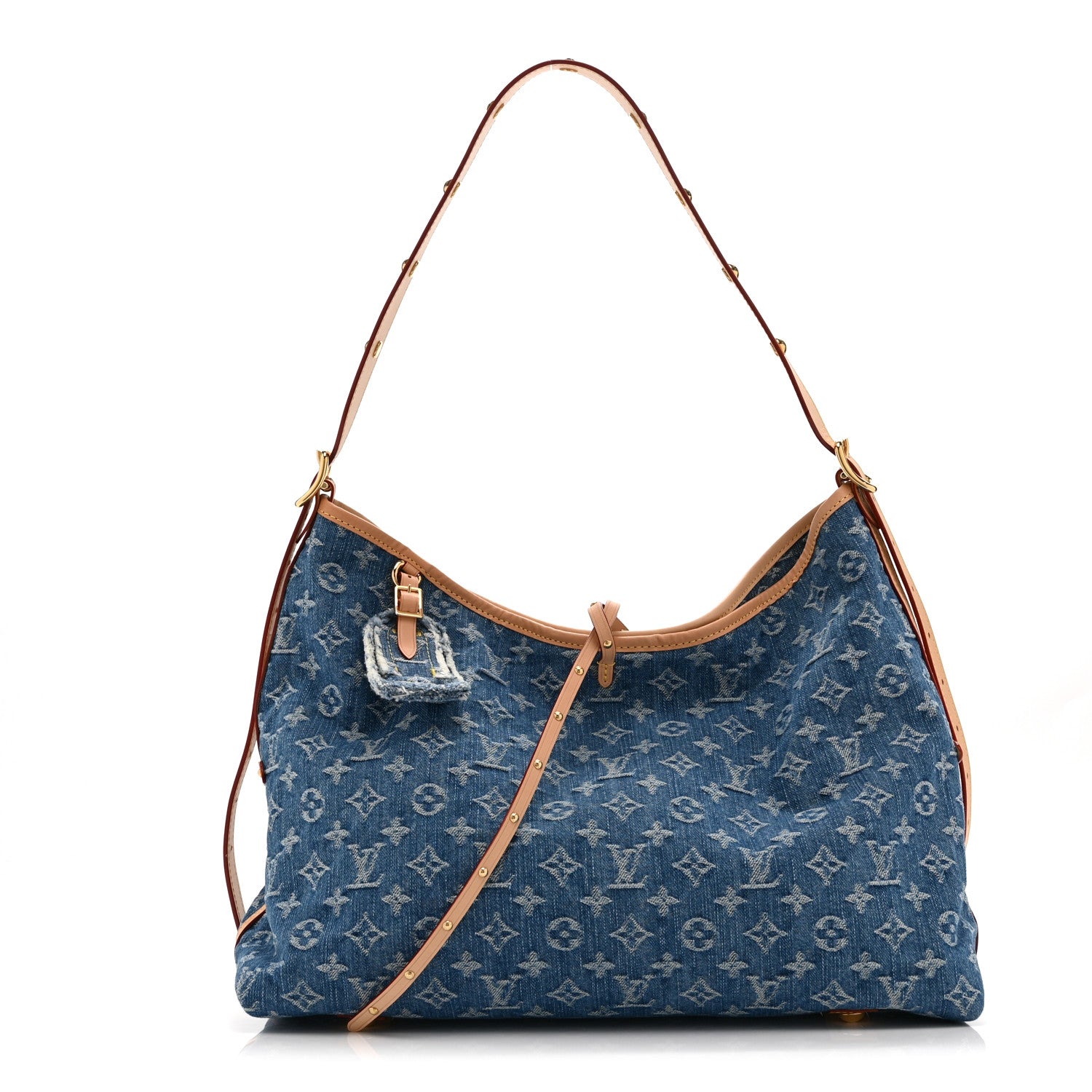 Louis Vuitton Monogram Denim CarryAll MM Blue 1 of 10