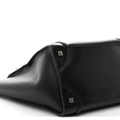 Celine Drummed Calfskin Mini Luggage Black 9 of 13