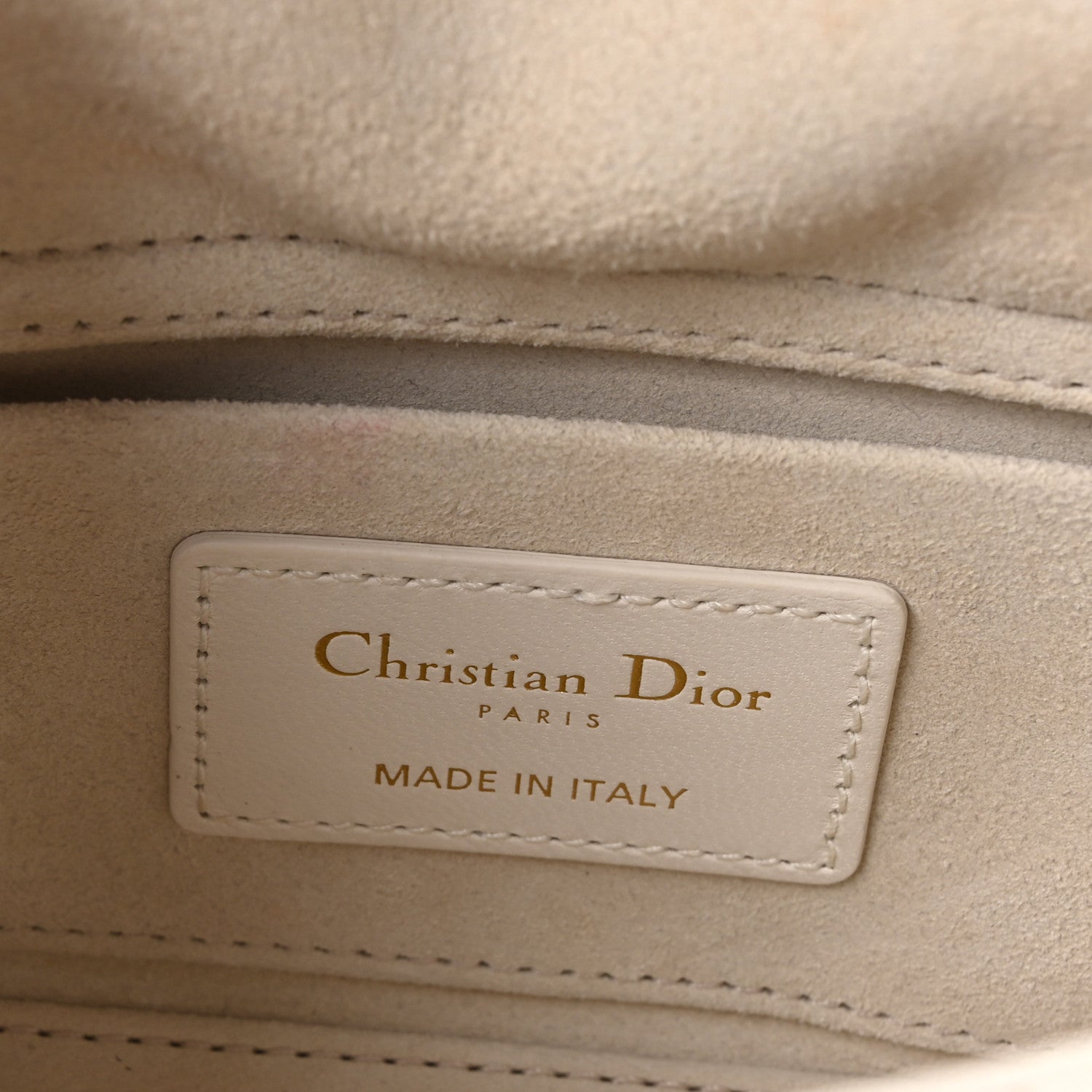Christian Dior Lambskin Cannage Dioramour Micro Lady D-Joy Latte 6 of 11