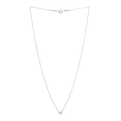 Tiffany Sterling Silver Diamond .05ct Elsa Peretti Diamonds by the Yard Pendant Necklace 3 of 4