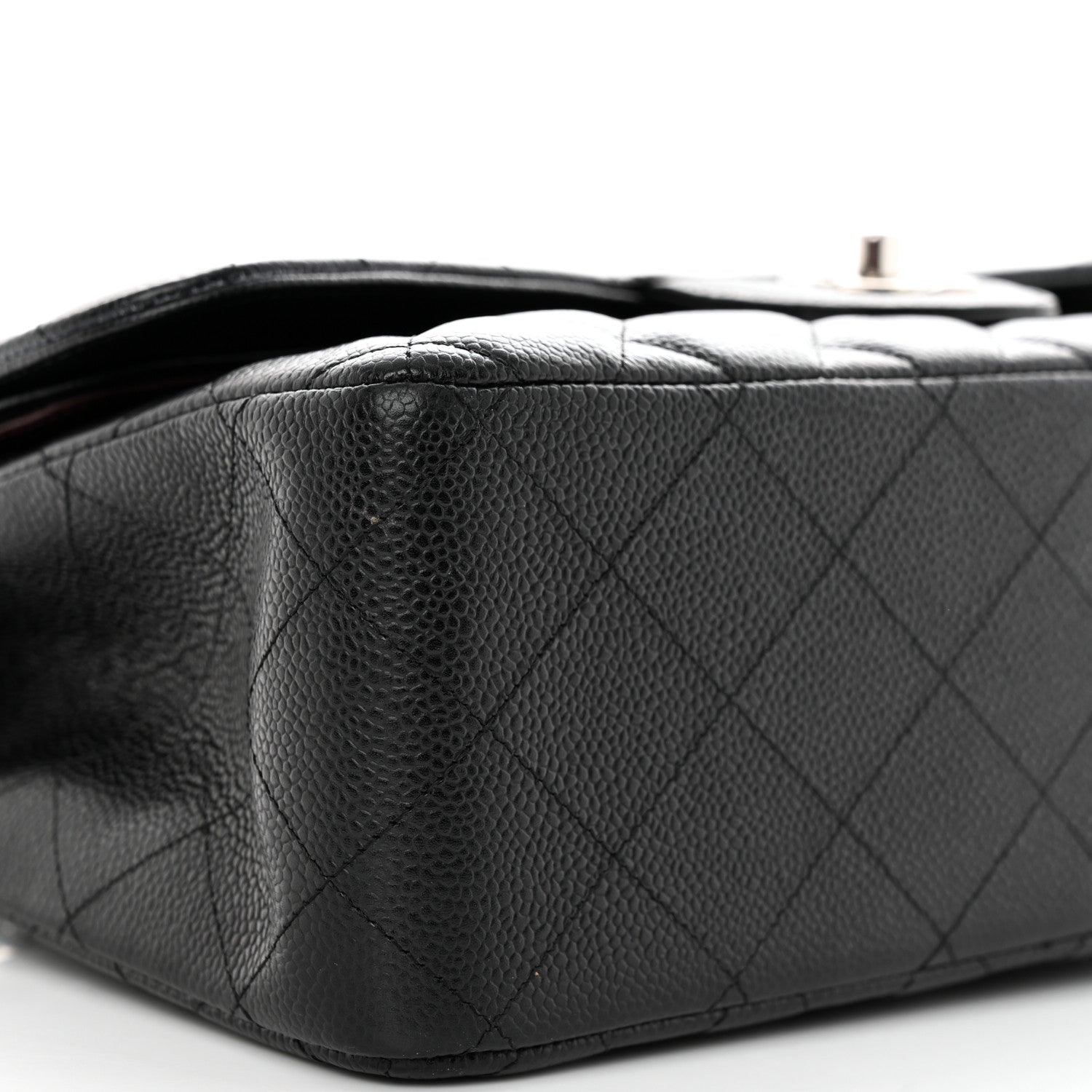 Chanel Caviar Quilted Jumbo Double Flap Black 9 of 15