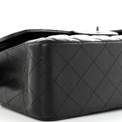 Chanel Caviar Quilted Jumbo Double Flap Black 9 of 15