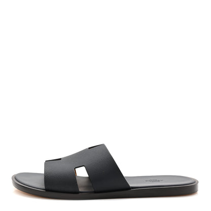 Hermes Epsom Mens Izmir Sandals 45.5 Marine 1 of 10