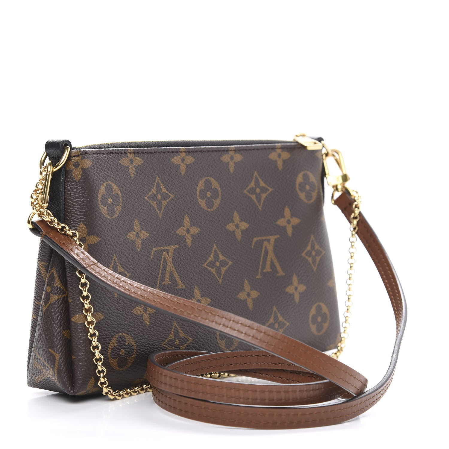 Louis Vuitton Monogram Pallas Clutch Black 3 of 11
