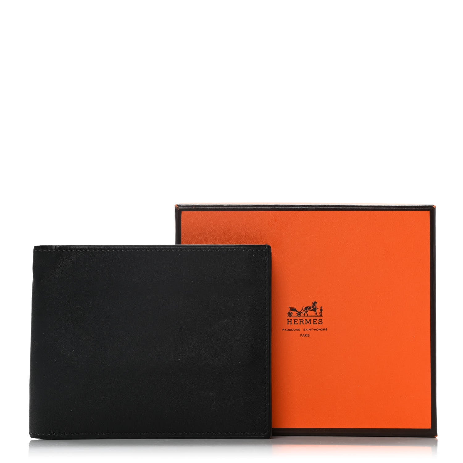 Hermes Swift Citizen Twill Compact Wallet Black 10 of 10