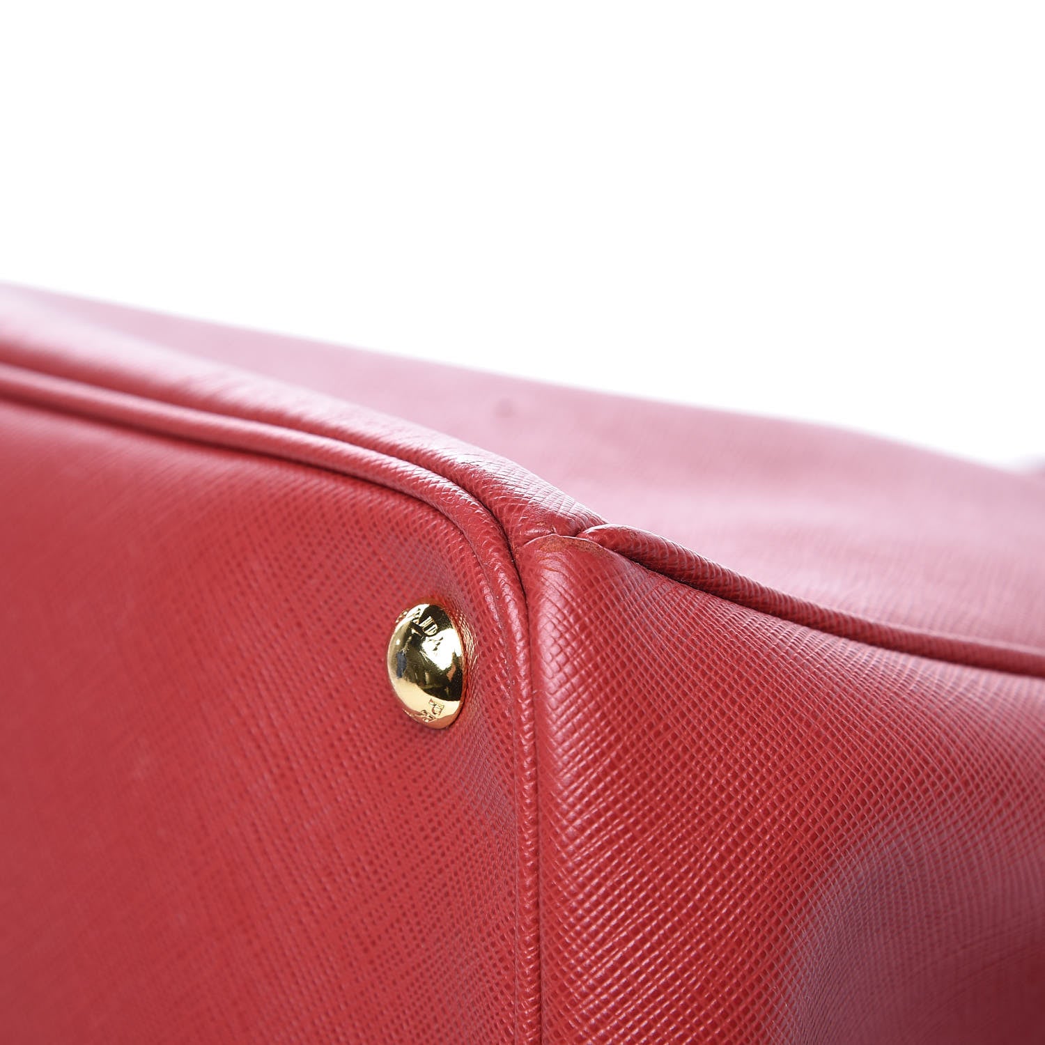 Prada Saffiano Lux Large Tote Fuoco 12 of 15