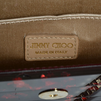 Jimmy Choo Acrylic Foil Sweetie Clutch Red 6 of 8