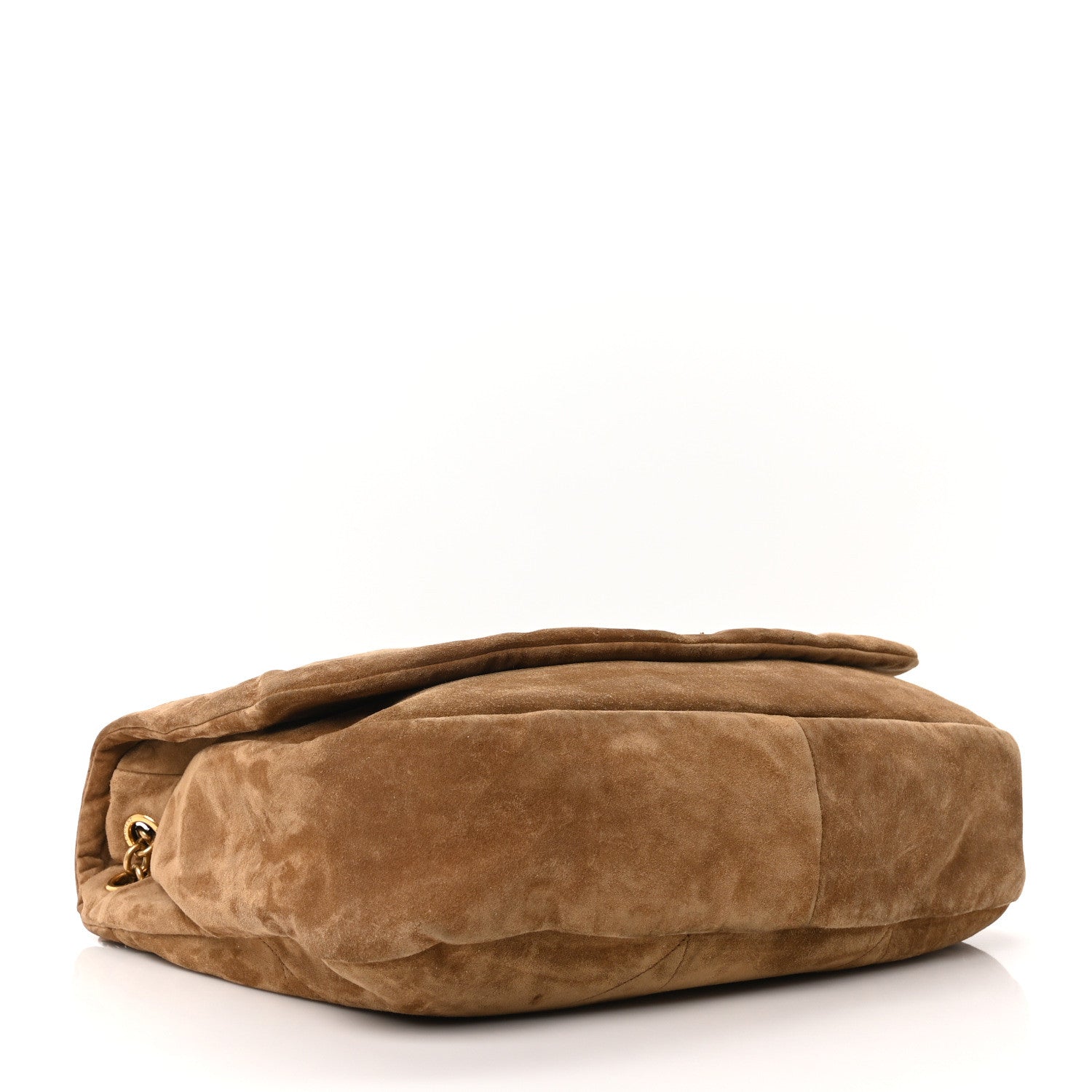 Saint Laurent Suede Matelasse Monogram Large Jamie 4.3 Golden Leaf 4 of 10