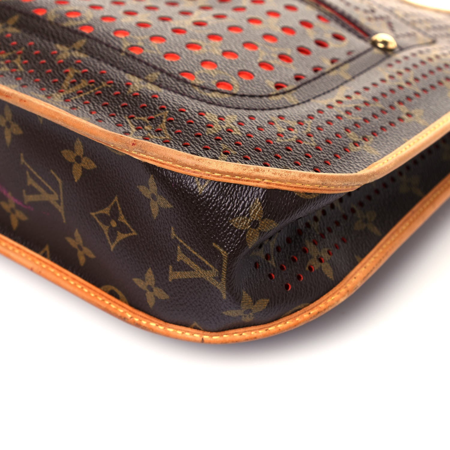 Louis Vuitton Monogram Perforated Musette Orange 9 of 14